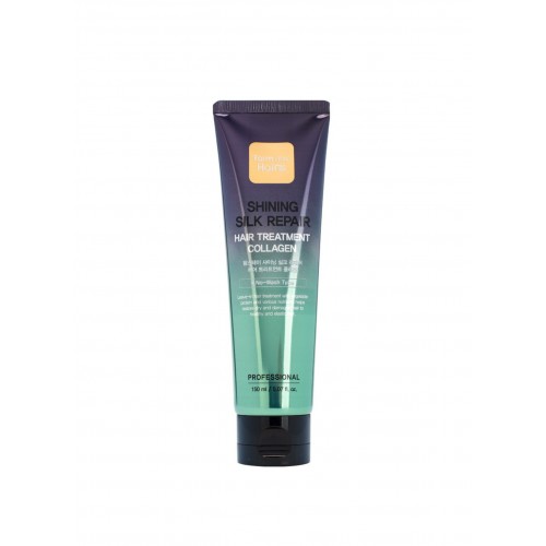 Увлажняющая маска для волос с коллагеном Shining Silk Repair Hair Treatment Collagen "Farm Stay"