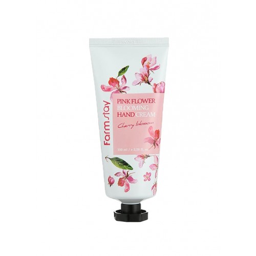 Крем для рук Цветение вишни Pink Flower Blooming Hand Cream Cherry Blossom 100мл "Farm Stay"