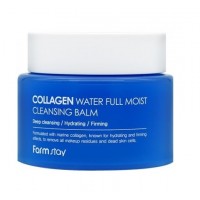 Очищающий бальзам для умывания с коллагеном Collagen Water Full Moist Cleansing Balm "Farm Stay"